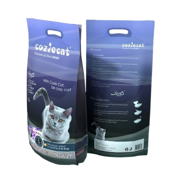 CozieCat Cat Litter Lavender Flavor Added With Silica Beads 10L 3Pcs
