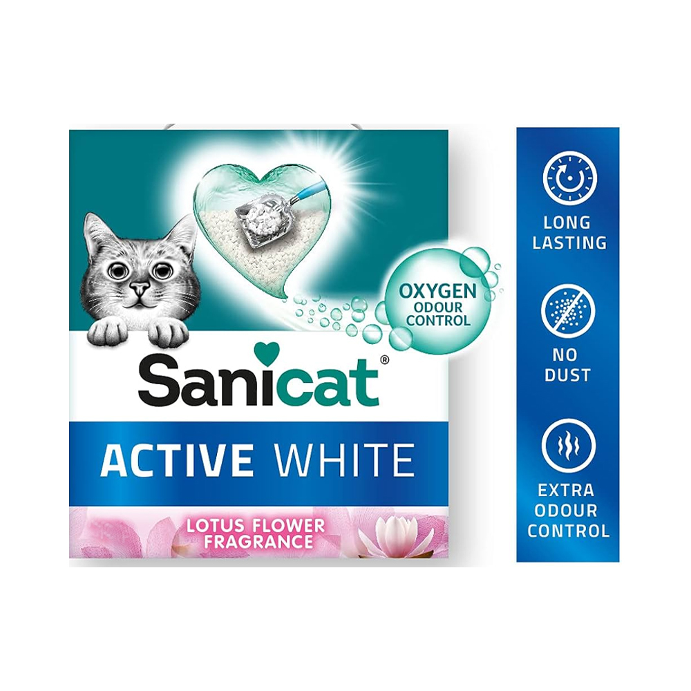 Sanicat Active White Lotus Flower Cat Litter 6L