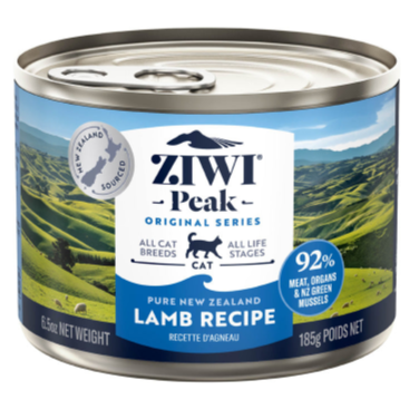 Ziwi Peak Canned Cat Food Lamb Recipe 185g 1 box 12 pcs