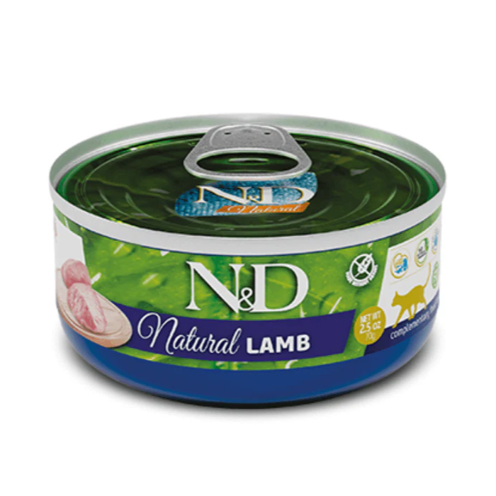 Farmina N&d Natural Lamb Wet Adult Cat Food 70g = 12 Pcs