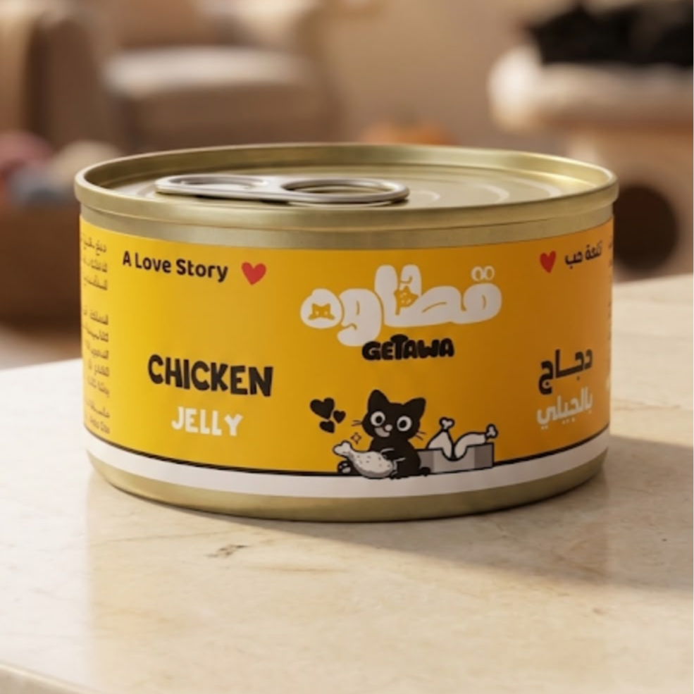 Getawa Cat Wet Food Chicken Jelly Adult Cats 85g