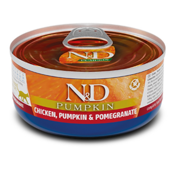 Farmina N&d Prime Chicken & Pumpkin & Pomegranate Adult Cat Wet Food 70g 12 Pcs