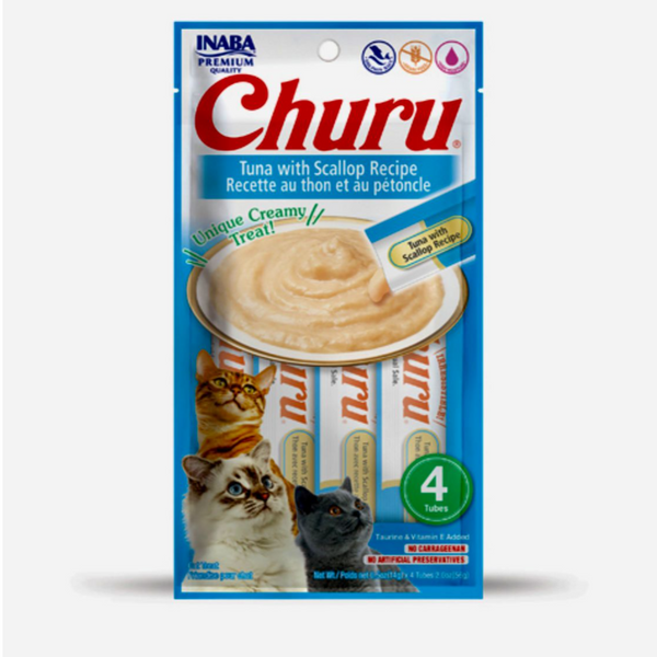 Churu Tuna with Scallop Recipe (14g) x 4 Tubes
