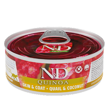 Farmina N&D Quinoa Skin & Coat Quail Coconut Cat Food 80G