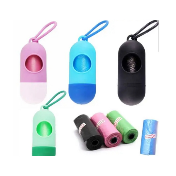Pet Value Poo Bags Dispenser Assorted Colors 15 Bags