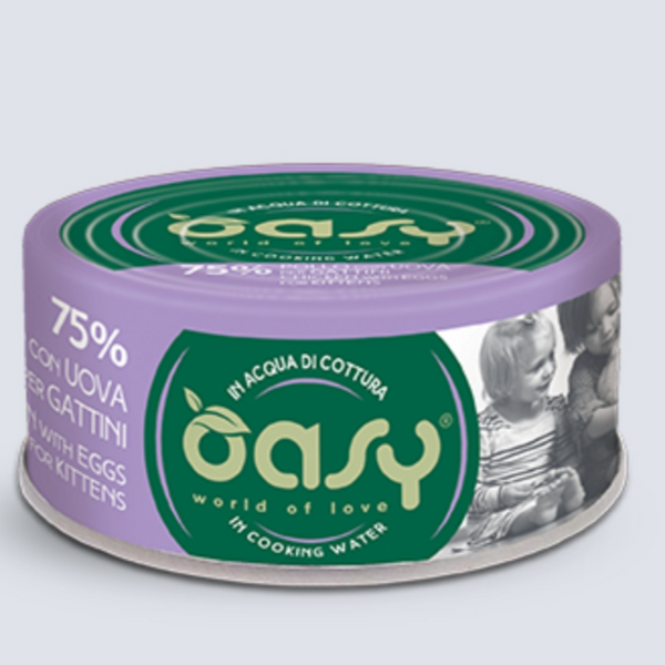 oasy more love Chicken with Eggs for Kittens 70g