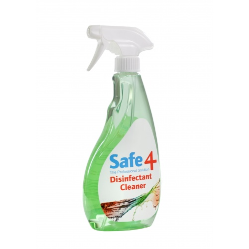 Safe4 Disinfectant Pre-diluted spray 1:10 dilution, Apple Scent, 500ml