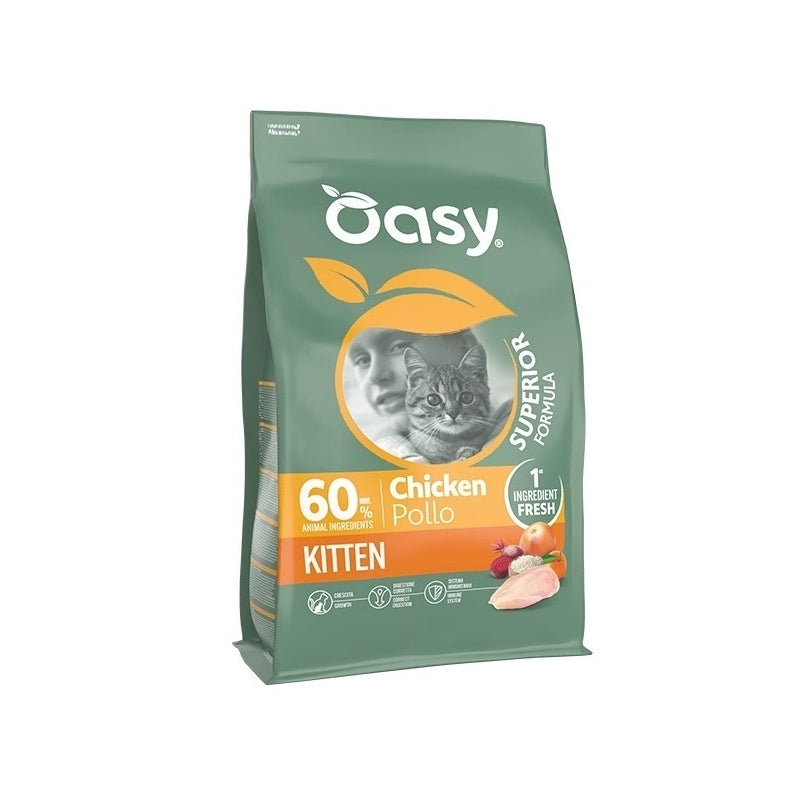 Oasy superior formula Kitten Chicken Dry Cat Food 1.5 kg
