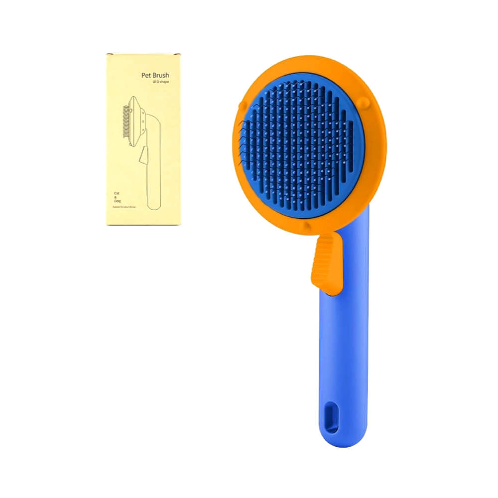Pet Grooming Self Cleaning Push Brush