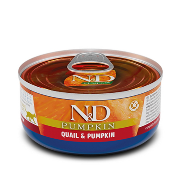 Farmina n&d quail & pumpkin & Adult Cat Wet Food 70g 12 pcs