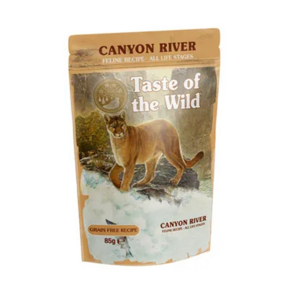 Taste Of the wild Canyon River Cat Pouch Chunks in Gravy 85g