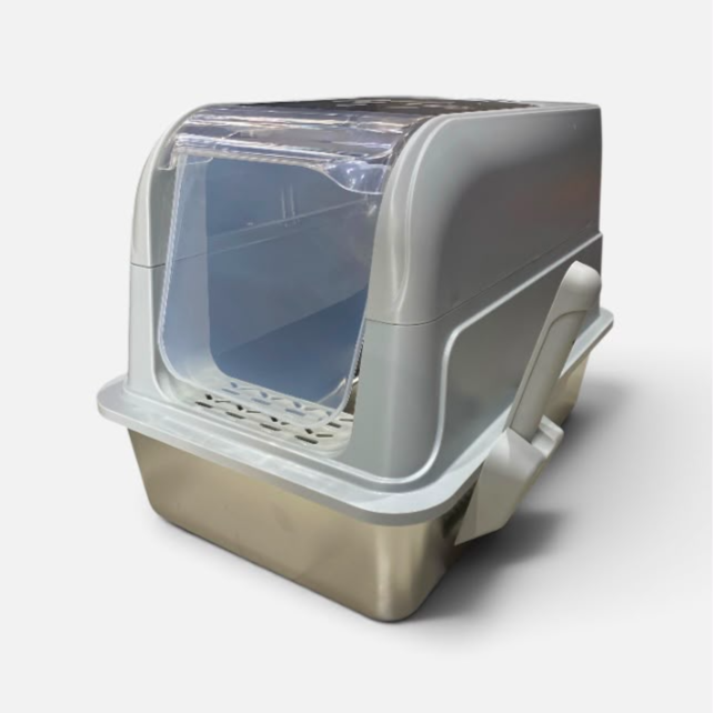 Stainless Steel Cat Litter Box 62*18.5*43 cm