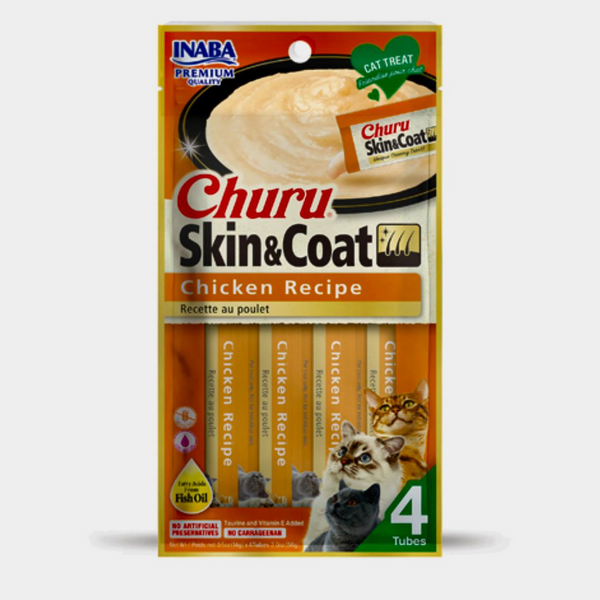 Churu Skin & Coat Chicken Recipe (14g) x 4 Tubes
