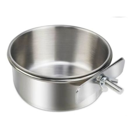 Stainless Steel Bird Cage Feeder Cups - Small