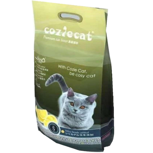 Cozie Cat Clumping Cat Litter Sand Lemon 3pcs 10 Ltr