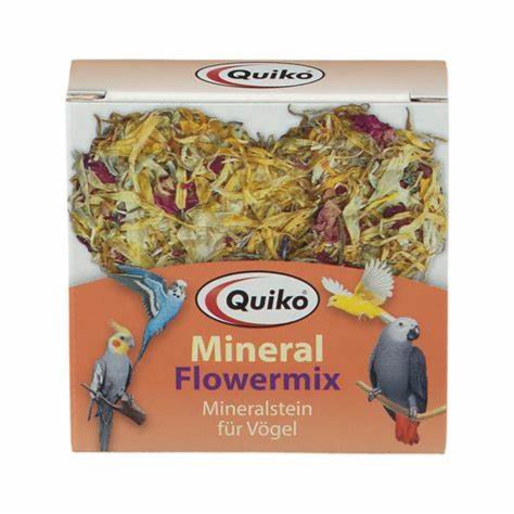 Quiko Mineral Flower-Mix Mineral Stone For Birds 90G
