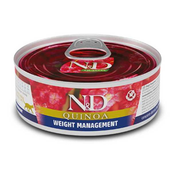 Farmina N&d Quinoa Weight Management Adult Cat Wet Food 70g 12 Pcs