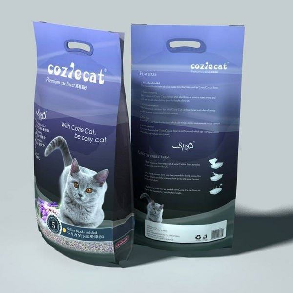 CozieCat Cat Litter Lavender Flavor Added With Silica Beads 4pcs 10 ltr