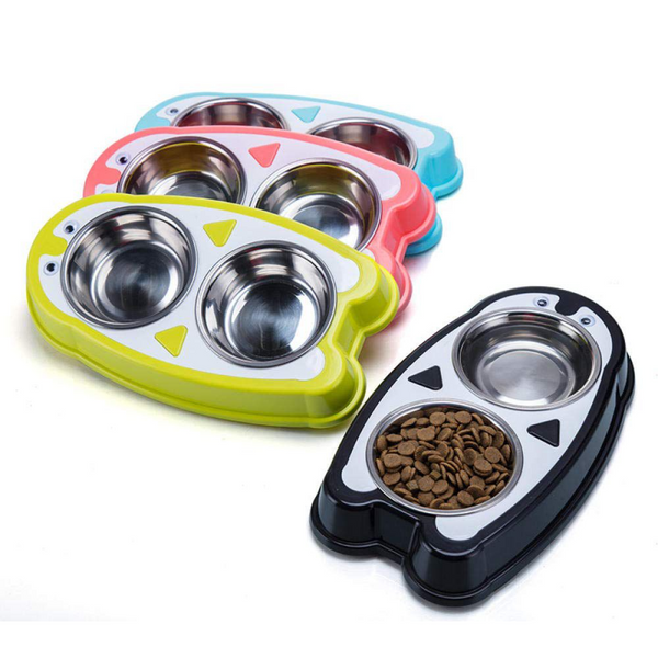 Doubledays Plastic Stainless Steel Dog & Cat Bowl