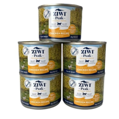 Ziwi Peak Canned Cat Food Chicken Recipe 5pcs 185g