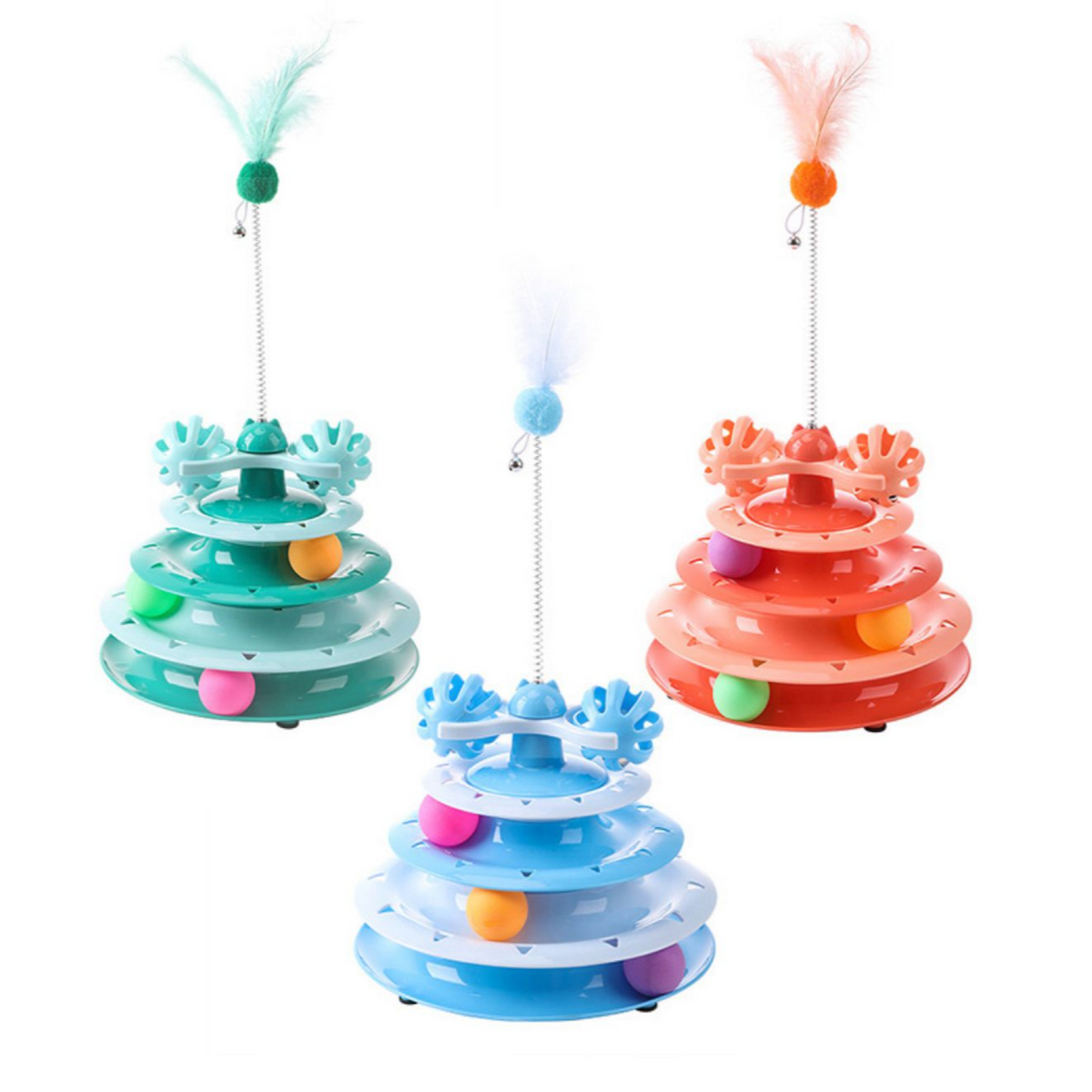 Cat Toy Roller 3 - Level Turntable Cat Toy 1pcs
