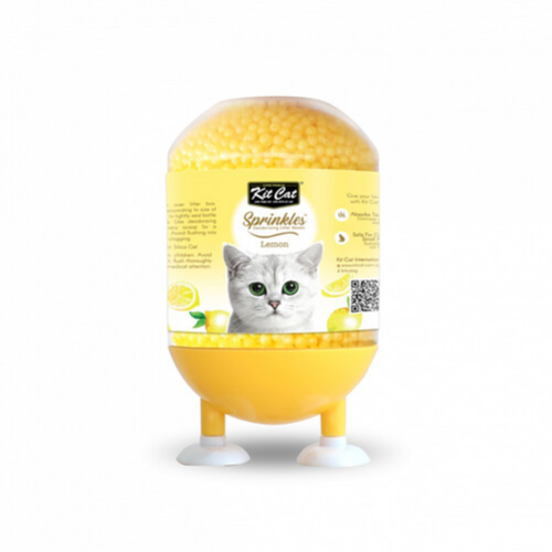 Kit Cat Sprinkles Deodorizing Beads 240G- Lemon