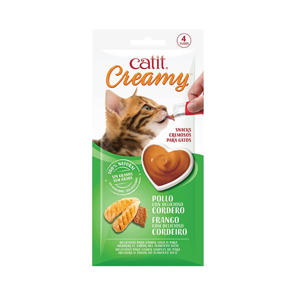 Catit Creamy Chicken & Lamb Cat Treat
