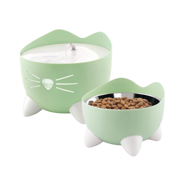Catit Pixi Drinking Fountain Combo Pack Green